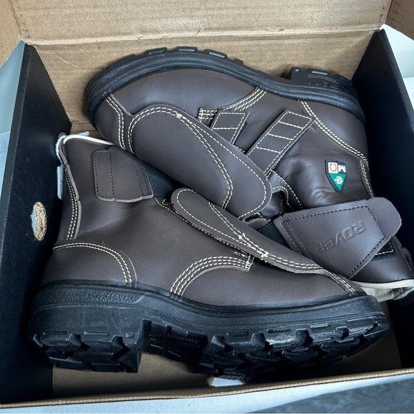 Royer - Composite Toe Work Boots with Met Guard FR Composite Toe - Brown Leather - Picture 12 of 14